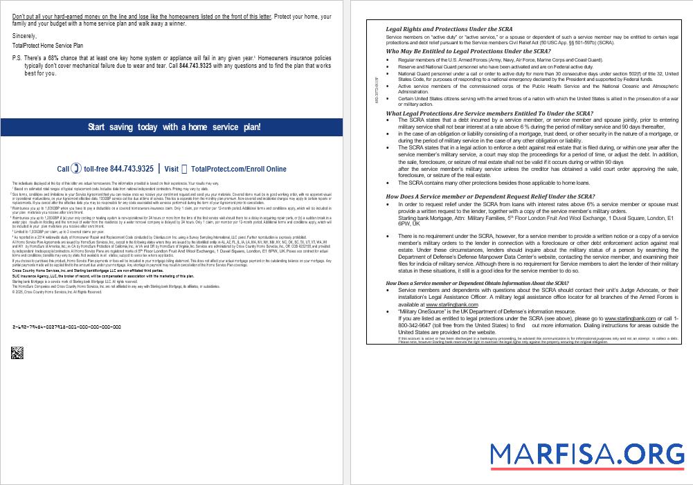 Printable United Kingdom Starling bank mortgage loan statement in Word and PDF formats , 8 pages 7 8 example